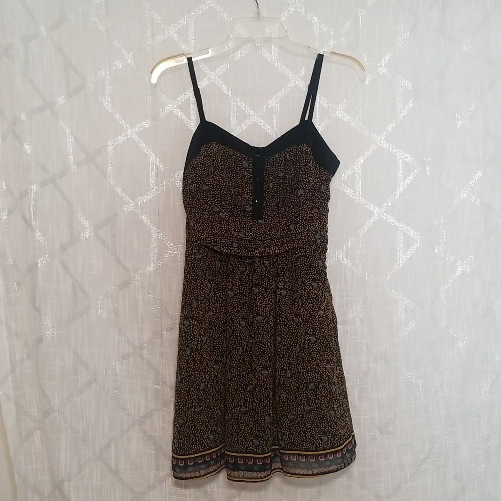 Urban Outfitters Staring at Stars Mini Dress Floral Chiffon Boho Size 0/XS
